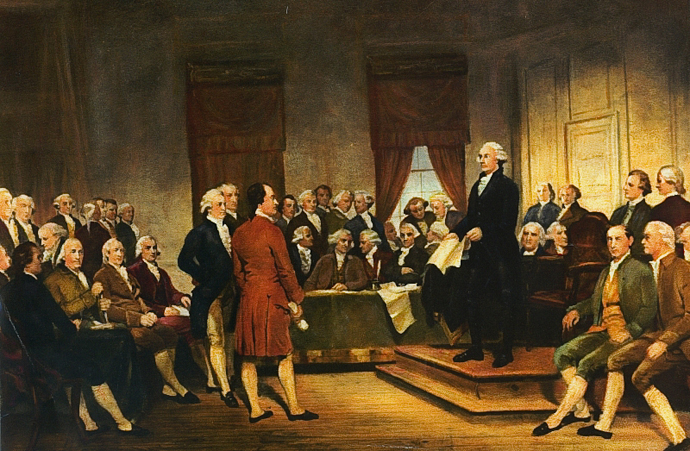 Signing the U.S. Constitution